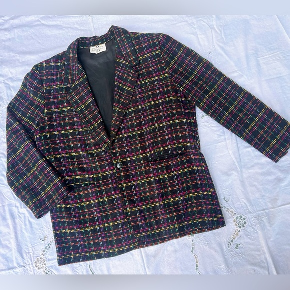 Studio C II Black and Confetti Colors Blazer - Picture 3 of 8